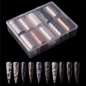 Luxury Nail Transfer Foil Art - D142